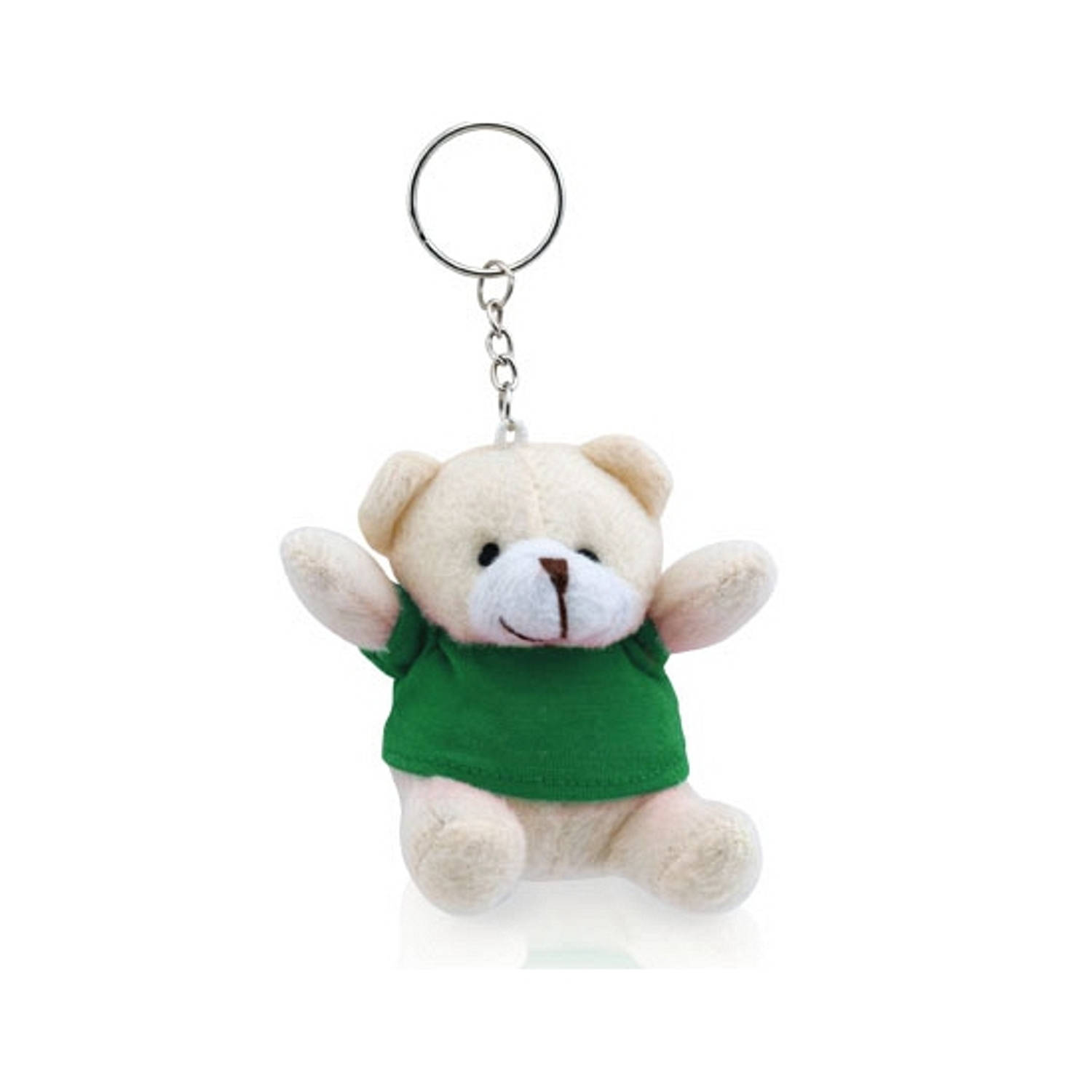 Pluche Teddybeer Knuffel Sleutelhanger Groen 8 Cm Beren Dieren Sleutelhangers Speelgoed Voor Kindere