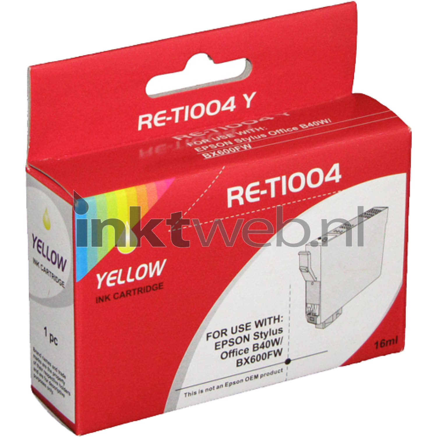 Huismerk Epson T1004 geel cartridge