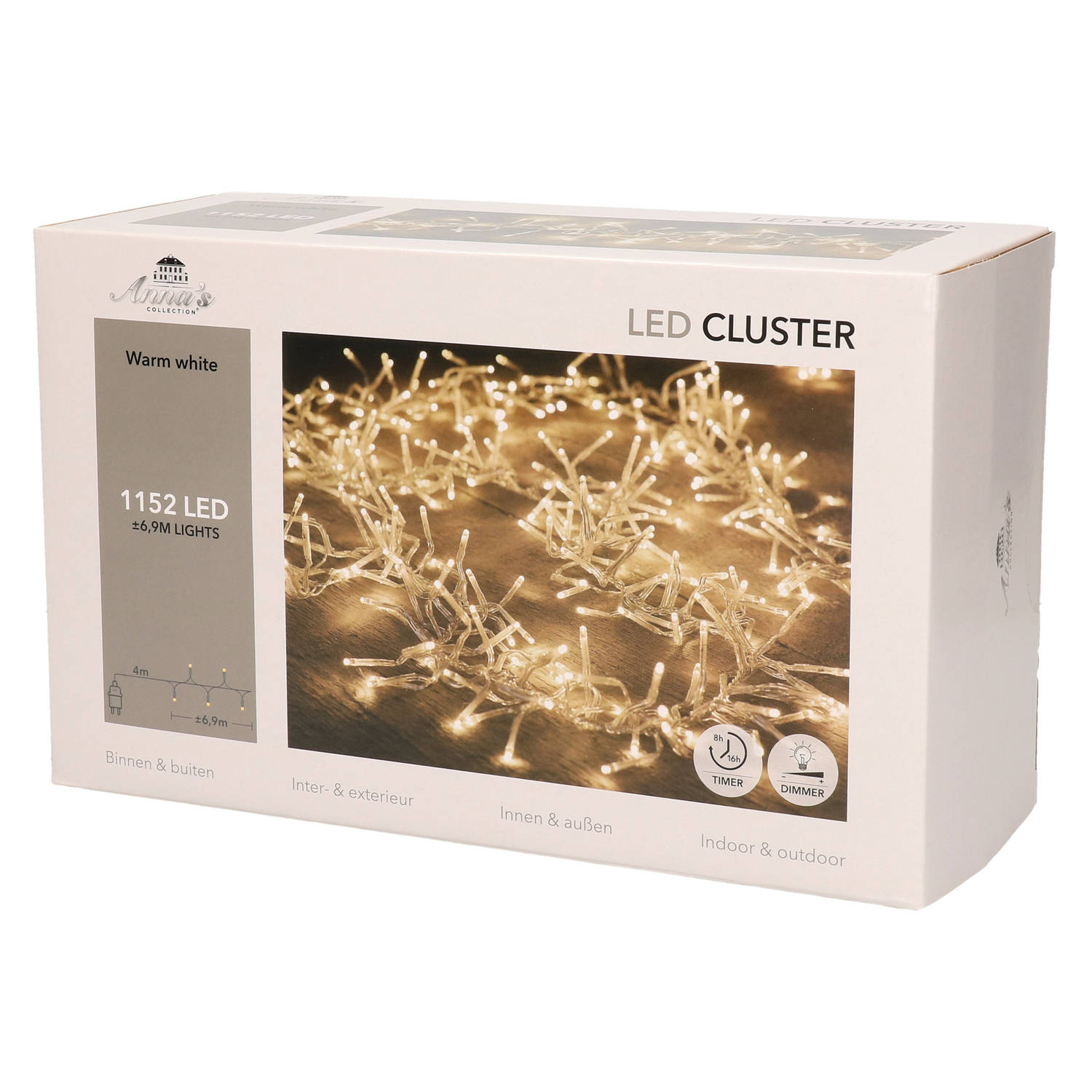 Clusterverlichting 1152 LED s warm wit Anna's Collection