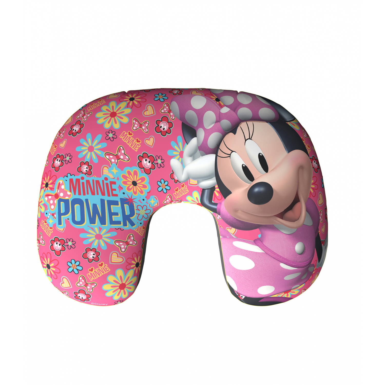 Disney Opblaasbaar Nekkussen Minnie 28 Cm Roze