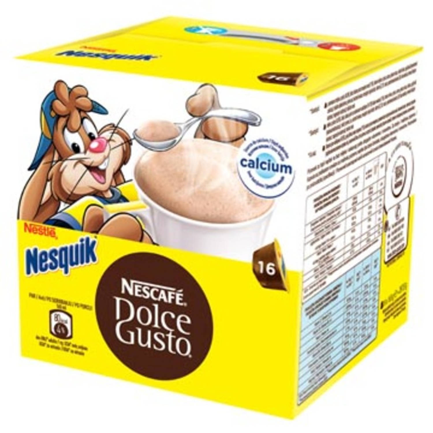 Nescafe Dolce Gusto cups, Nesquik, pak van 16 stuks