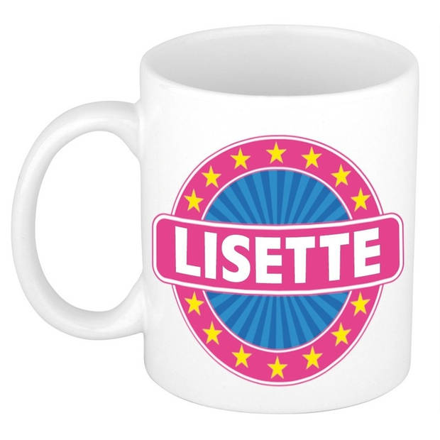 Voornaam Lisette koffie/thee mok of beker - Naam mokken