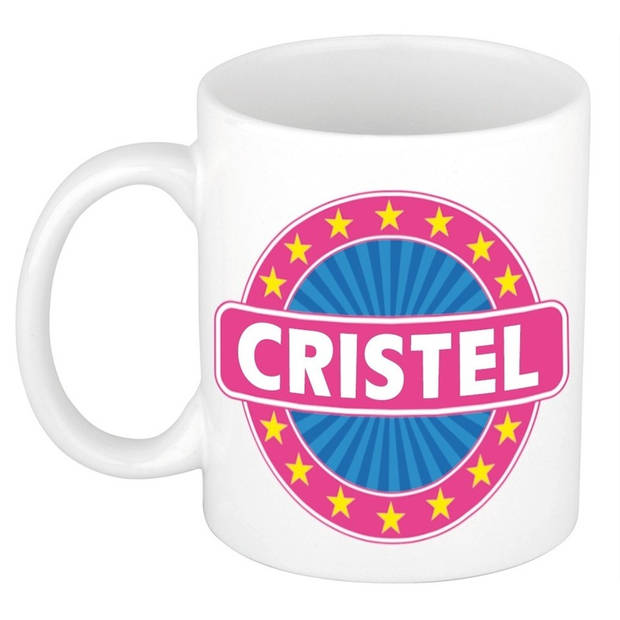 Voornaam Cristel koffie/thee mok of beker - Naam mokken