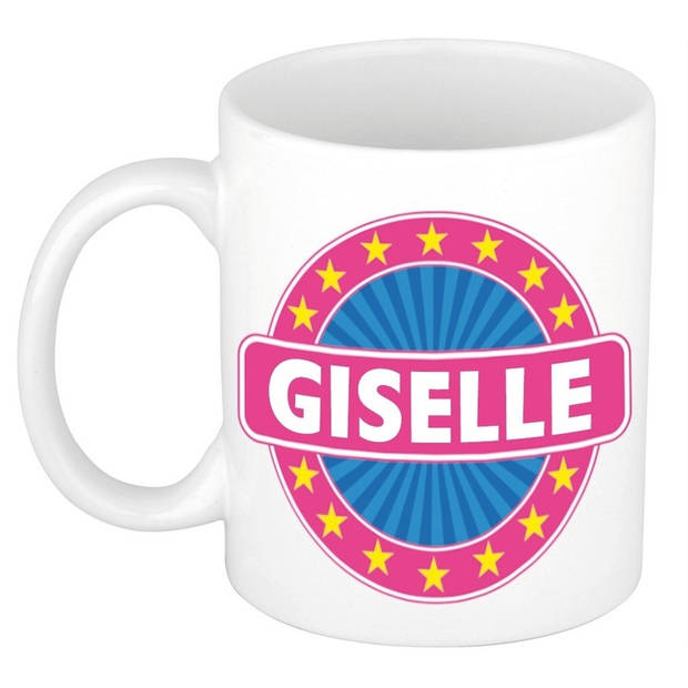 Voornaam Giselle koffie/thee mok of beker - Naam mokken