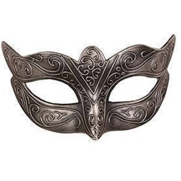Venetiaans masker loup zilver - Verkleedmaskers