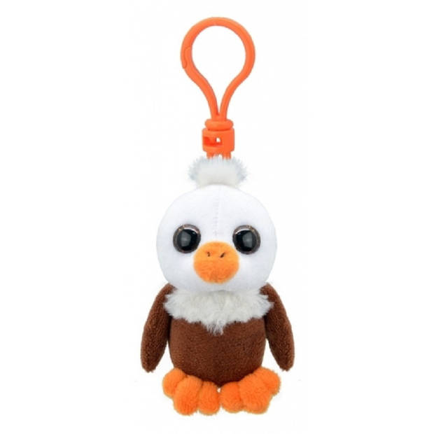 Pluche mini knuffel vogel adelaar sleutelhanger 9 cm - Knuffel sleutelhangers