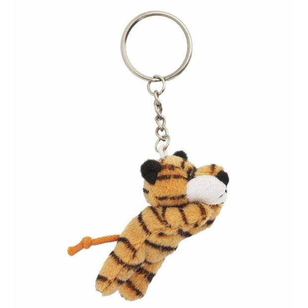Pluche sleutelhanger tijger knuffel 6 cm - Knuffel sleutelhangers
