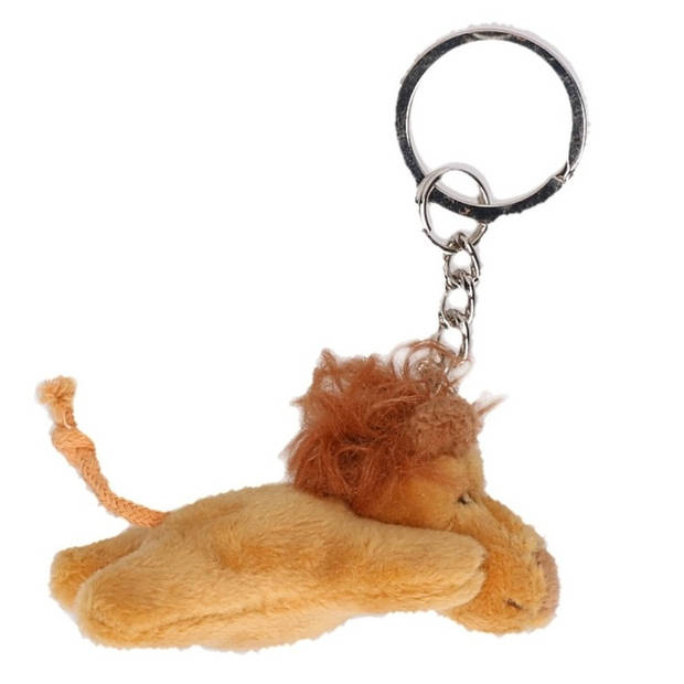 Pluche sleutelhanger Leeuw knuffel 6 cm - Knuffel sleutelhangers