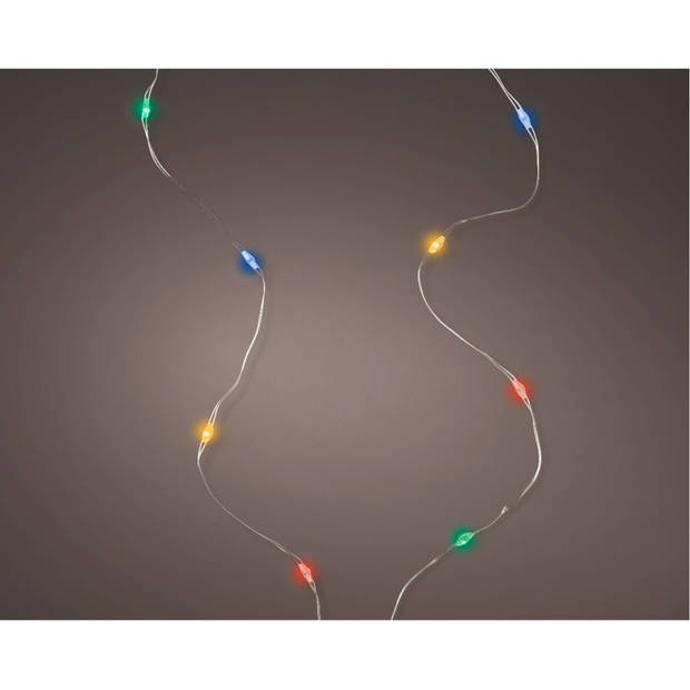Lumineo Draadverlichting - micro - 20 lampjes - LED - gekleurd - Lichtsnoeren