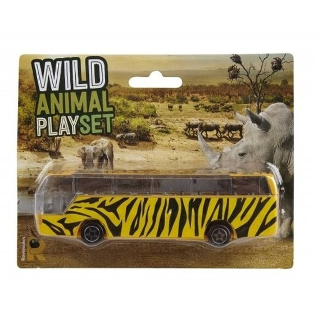 Bussafari speelgoed auto giraf print - Speelgoed auto's