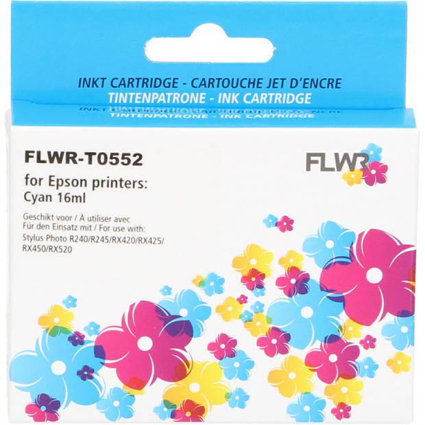 FLWR Epson T0552 cyaan cartridge