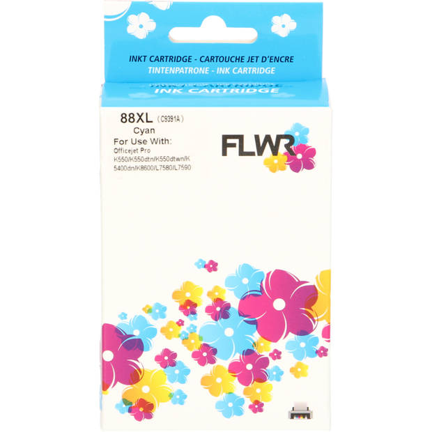 FLWR HP 88XL cyaan cartridge