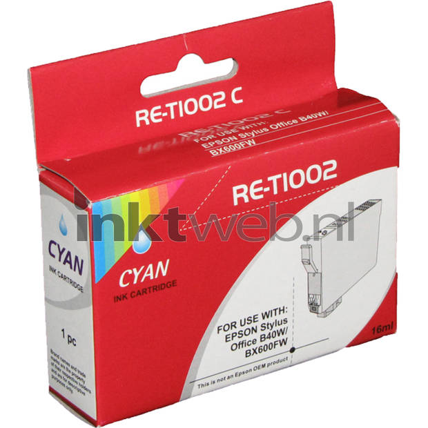 Huismerk Epson T1002 cyaan cartridge