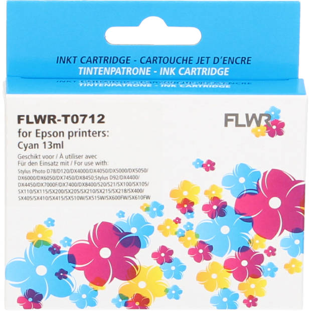 FLWR Epson T0712 cyaan cartridge