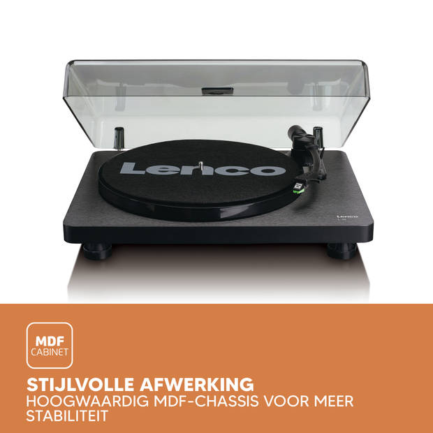 Platenspeler met USB/PC encoding Lenco Zwart