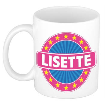 Voornaam Lisette koffie/thee mok of beker - Naam mokken