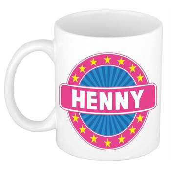 Voornaam Henny koffie/thee mok of beker - Naam mokken