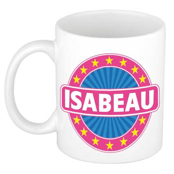 Voornaam Isabeau koffie/thee mok of beker - Naam mokken