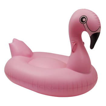 Enjoy Summer Opblaasbare flamingo float 160 cm roze