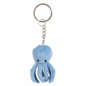 Pluche sleutelhanger octopus knuffel 6 cm - Knuffel sleutelhangers