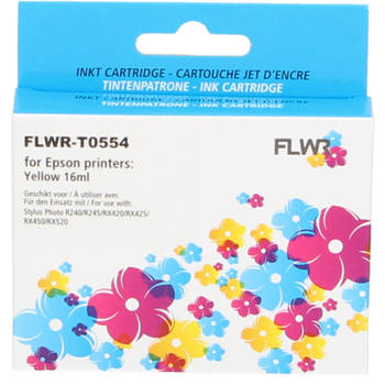 FLWR Epson T0554 geel cartridge