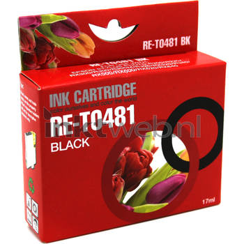 Huismerk Epson T0481 zwart cartridge