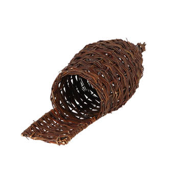 Esschert design eendenkorf - eendennest - wilgentakken - bruin - 84 x 26 x 26.5 cm - Dierenmanden