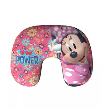 Blokker Disney opblaasbaar nekkussen Minnie 28 cm roze aanbieding
