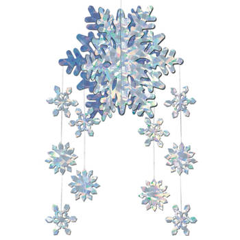 3D sneeuwvlok decoratie mobiel - Hangdecoratie