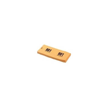 Garderobe nummer blokken van papier oranje, nummers 1 t/m 1000 - Fopartikelen