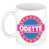 Voornaam Odette koffie/thee mok of beker - Naam mokken