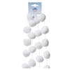 Decoris sneeuwballen slinger - wit - L180 cm - Kerstslingers