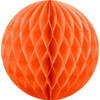 Kerstboomversiering 1x oranje kerstballen van papier 10 cm - Kerstbal