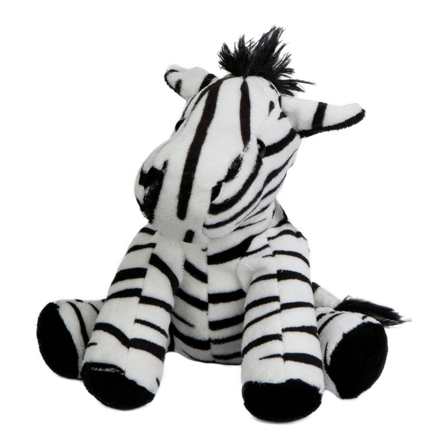 Pluche zebra knuffel 19 cm knuffeldier