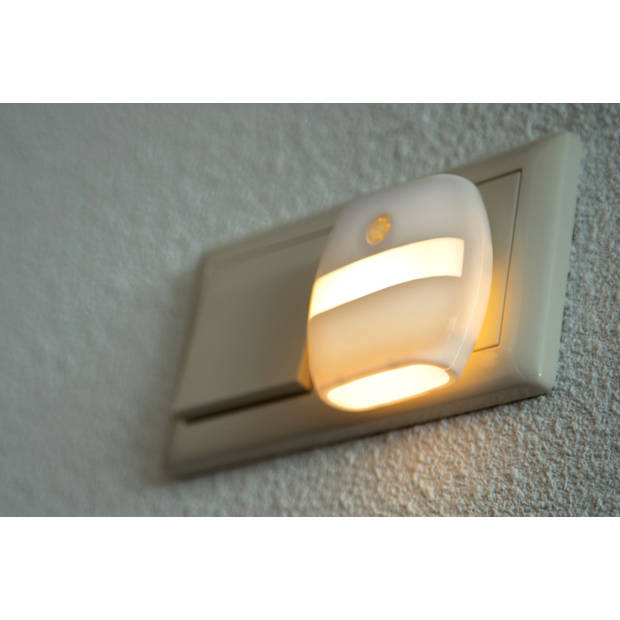Automatisch LED nachtlampje Alecto Wit