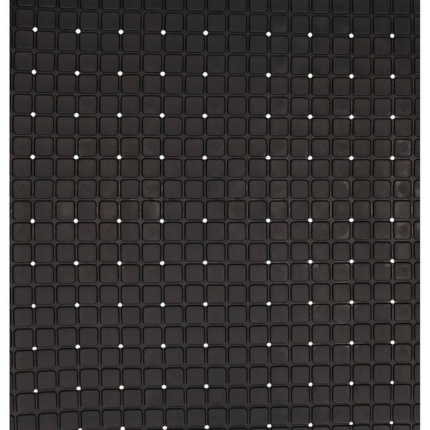 Zwarte antislip mat voor douchecabine 55 cm - Badmatjes