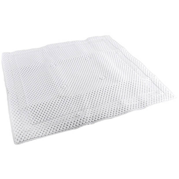 Witte antislip mat voor douchekabine 52 cm