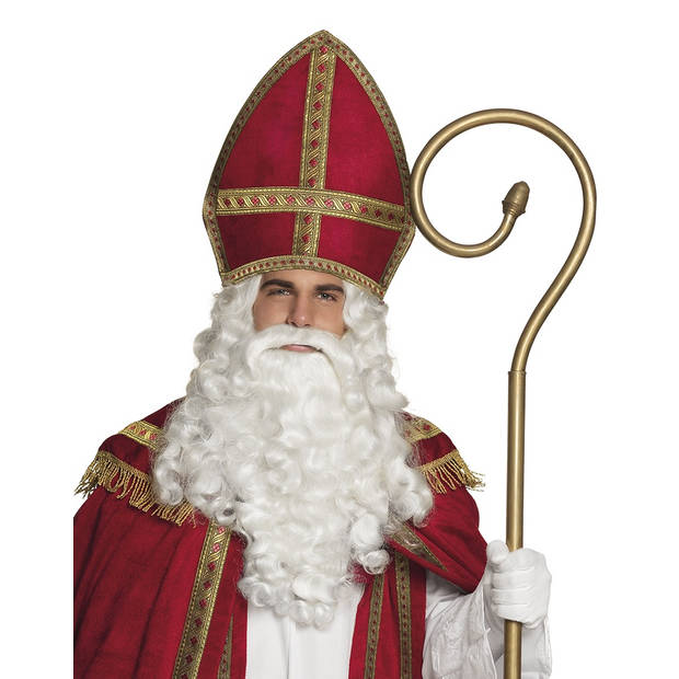 Boland Sinterklaas mijter 35 cm rood