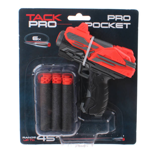 Tack Pro shotgun Pro Pocket foam 11 cm zwart/rood
