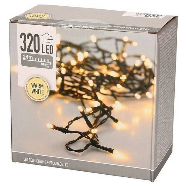 Kerstverlichting warm wit buiten 320 lampjes