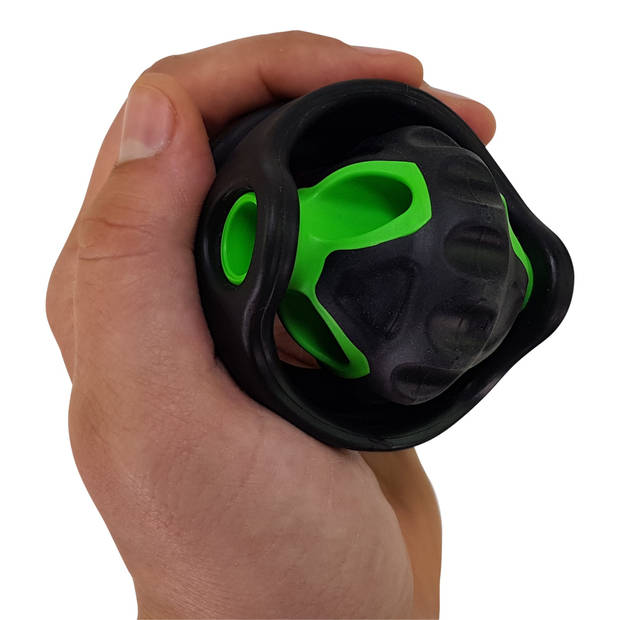 Tunturi massageroller Single Muscle 7 cm zwart/groen