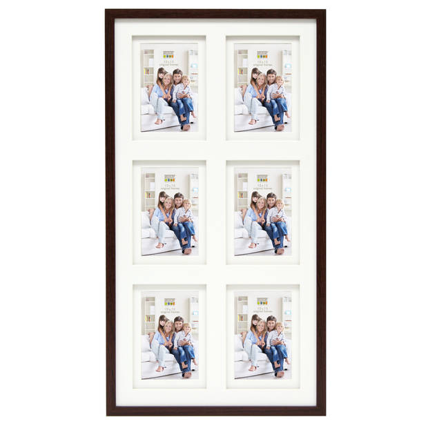 Deknudt Frames collage fotolijst - 6 foto's van 10x15 cm