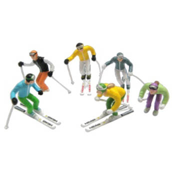 Figuren staand ski's 6 stuks