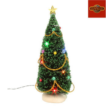 Kerstboom met verlichting 23 cm hoog