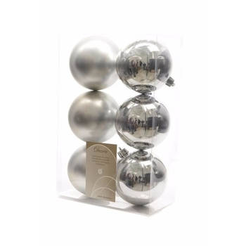 12-delige kerstballen set zilver - Kerstbal