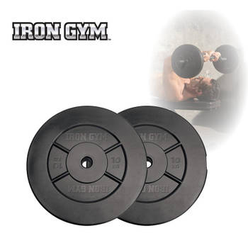 Iron Gym 20 kg Schijven Set, 2 x 10 kg - 25 mm