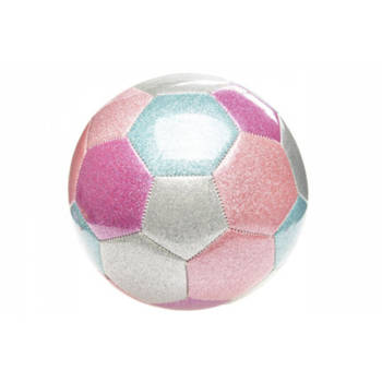 Voetbal roze imitatieleer no. 5 4852