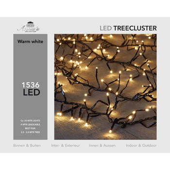 2,5-3m treecluster 20m/1536led warm wit Anna's collection