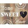 Diamond Painting Pakket Home Sweet Home Blank Hout - Volledig - Full - 30x20 cm - SEOS Shop ®