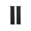 Larson - Luxe geweven blackout gordijn - met ringen - 1.5m x 2.5m - Zwart